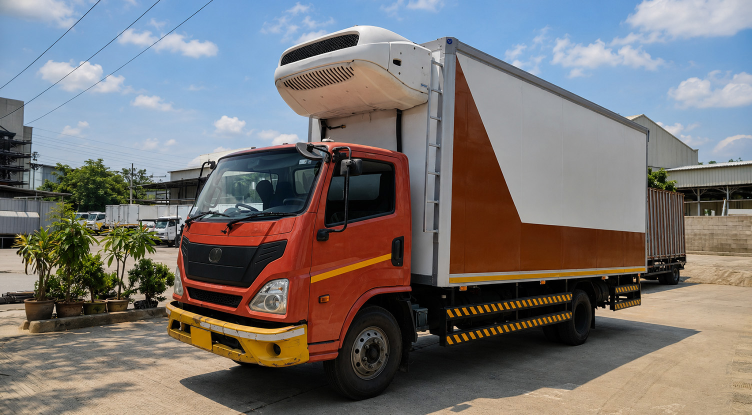 Commercial vehicle manufacturer refrigeration illustration